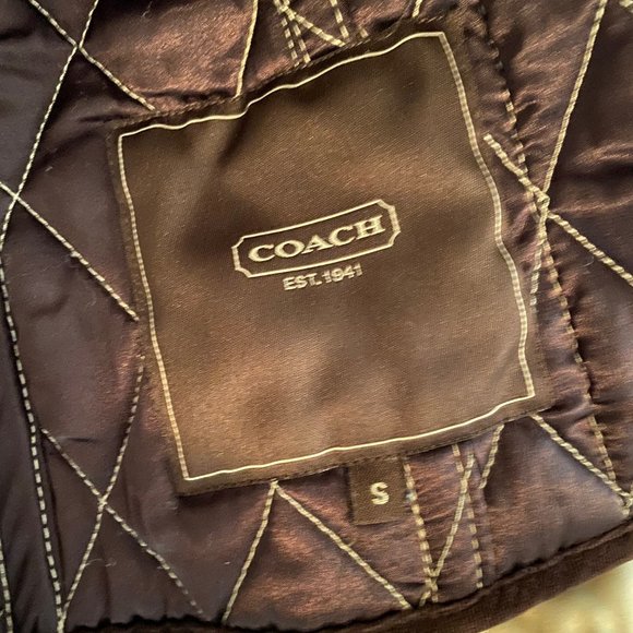 Quilted jacket with rabbit fur collar - Picture 5 of 5